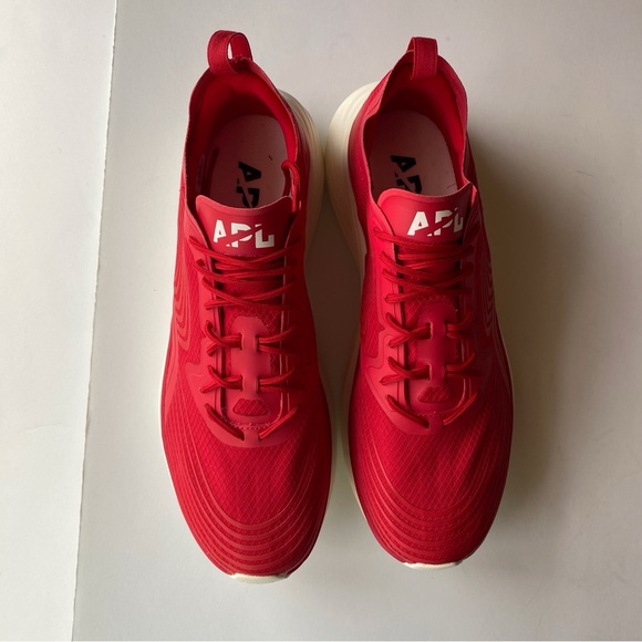 APL Athletic Propulsion Labs Streamline Red White Running Sneakers 10.5 mens - Picture 4 of 12